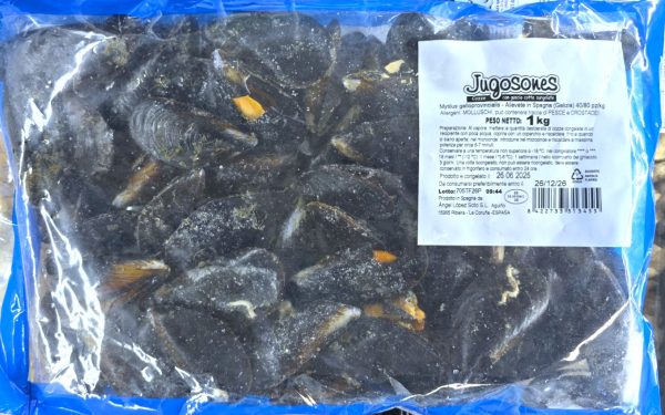 Cozze Atlantiche (Spagna) Intere Cotte Iqf Surgelate