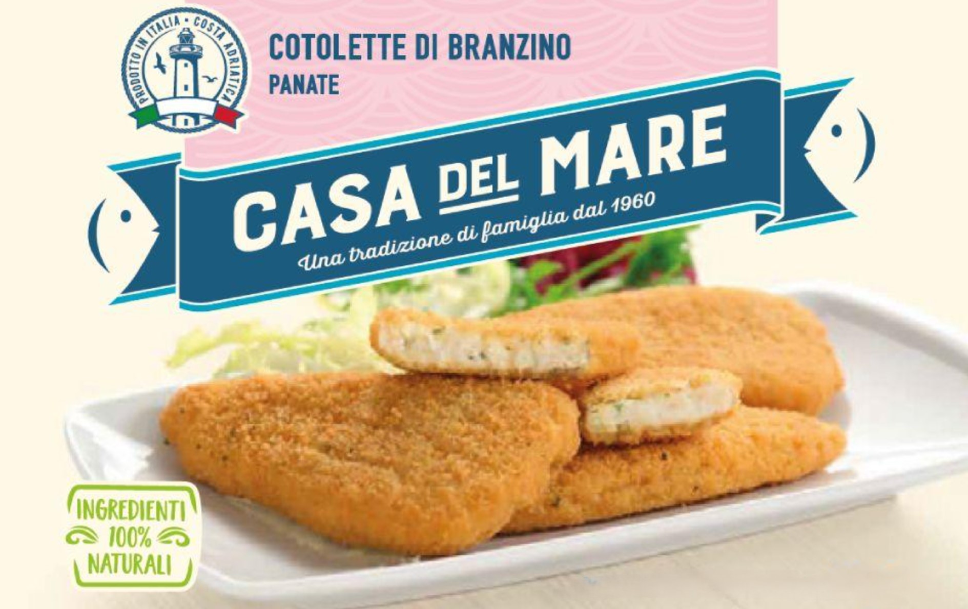 Branzino Cotolette Panate Surgelate