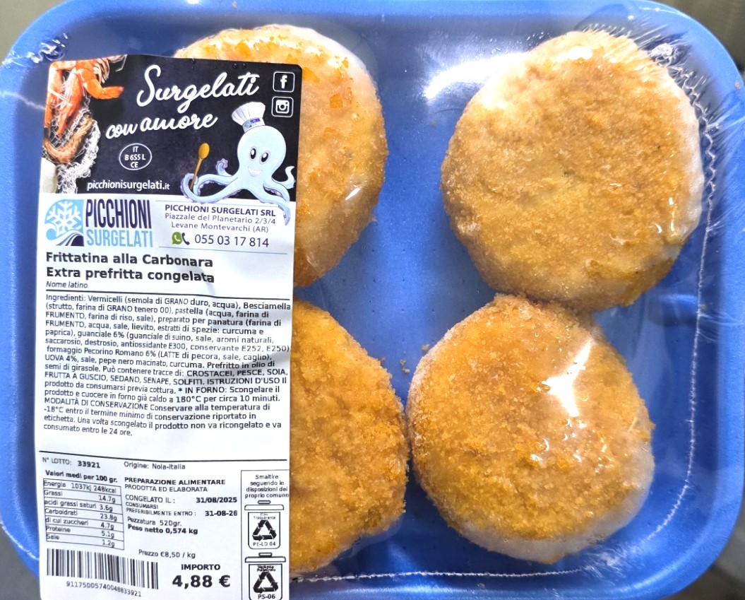 Frittatina alla Carbonara Extra prefritta congelata